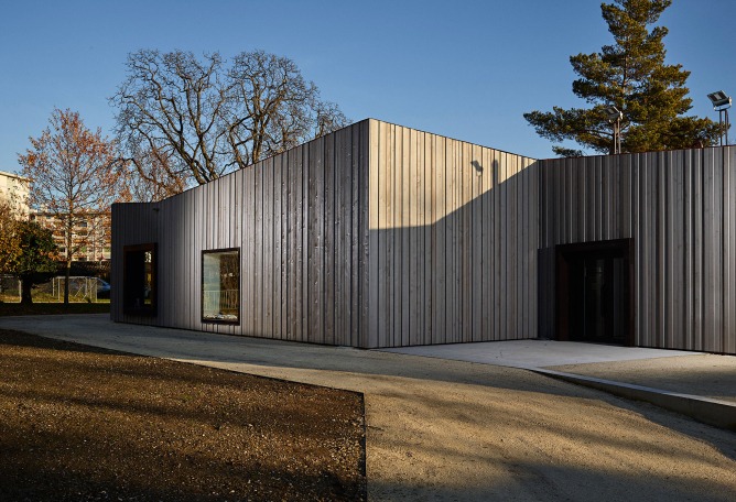 Maison de Quartier de Châbal. Fotografía © Régis Golay de Federal Studio