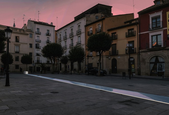 "La Plaza" by Lucas Seré Peltzer y Sebastián Andrés Podesta. Pavillion of the San Bartolomé' square. Courtesy of Concéntrico