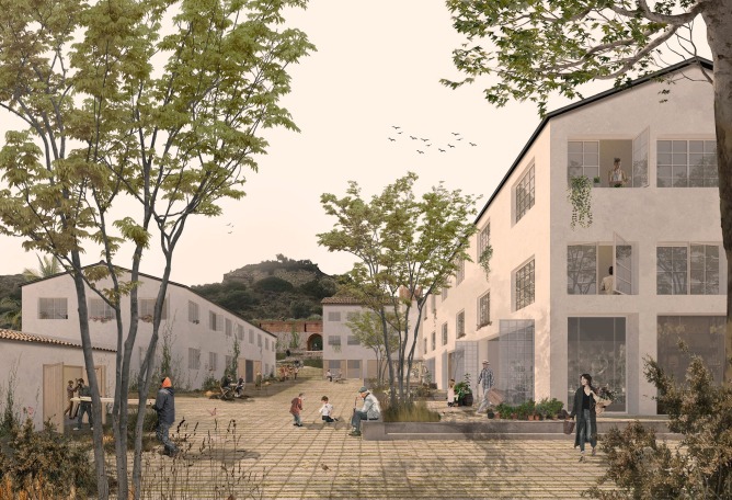 Visualización. Desconfinando la colonia por Länk Arquitectes.
