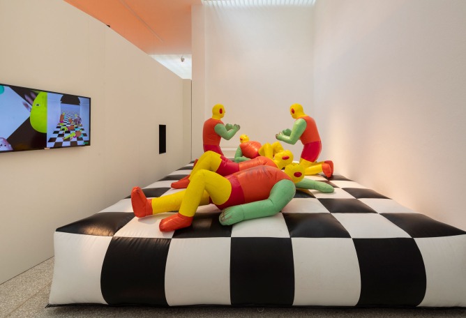 Simone C. Niquille. Dutch Pavilion WORK, BODY, LEISURE. 16th International Architecture Exhibition - La Biennale di Venezia, FREESPACE. Photo by Daria Scagliola