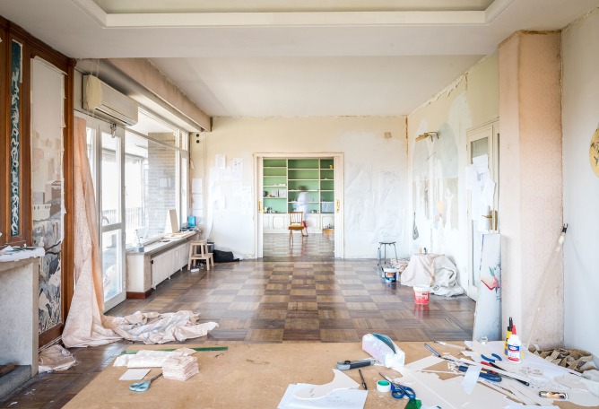 Interior view. REAL STATE, Expanding Cano Lasso. Photograph by Alberto Amores