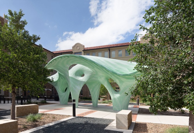 Zephyr ​Pavilion by Marc Fornes /​ Theverymany. Photograph by NAARO