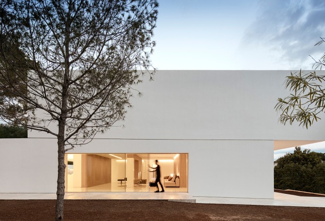 House between the pine forest. Photograph © Fernando Guerra