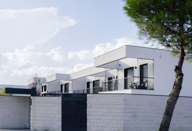 Vallecas Patio Houses by Garciagerman arquitectos. Photograph by Imagen Subliminal