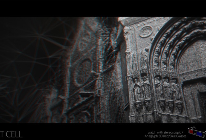 Stereoscopic image. Ghost Cell by Antoine Delach. Image @ Antoine Delacharlery.