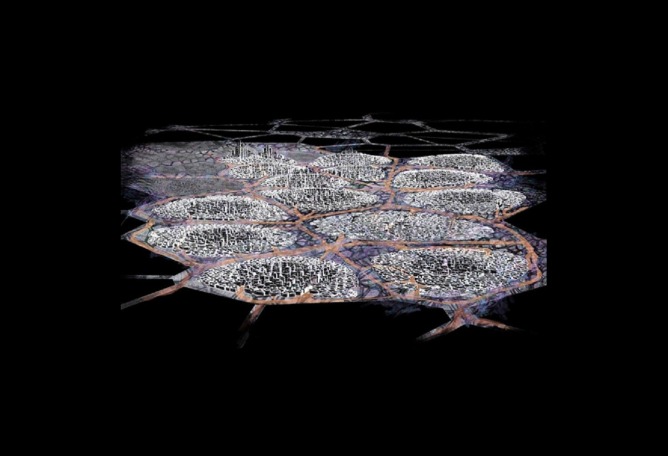 Metaciudad de la luz, China, por José Luis Penelas y AIR LAB Grupo de Investigación UEM. 