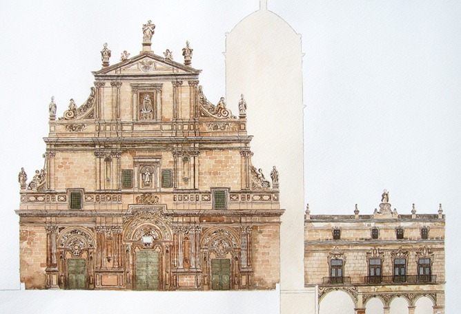 Excolegiata of San Patricio, Lorca, Murcia, by Juan de Dios de la Hoz. Image courtesy of Rafael Manzano Award
