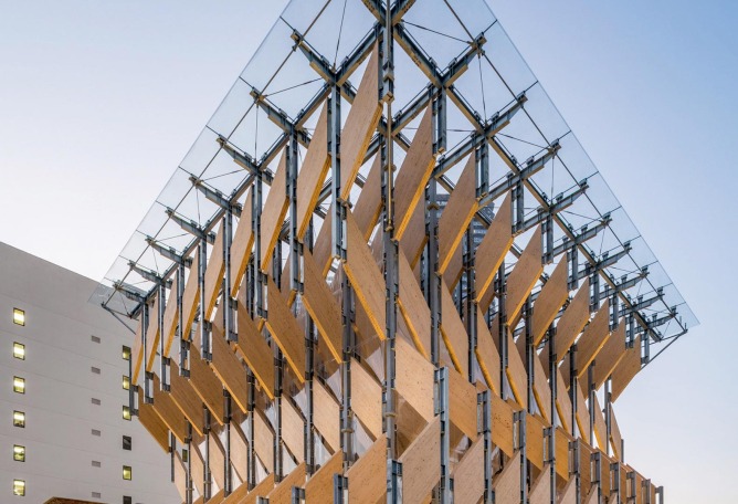 Bluring the limits. CLT Park Harumi Pavilion by Kengo Kuma | METALOCUS