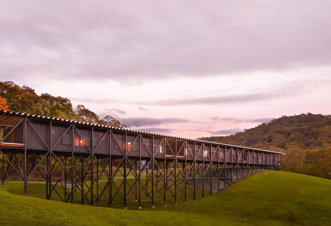 Bundanon Art Museum by Kerstin Thompson Architects (KTA). Photograph by Zan Wimberley.