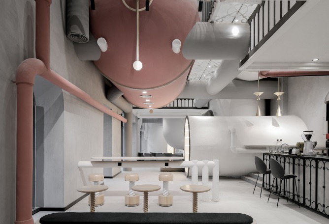 Interior, planta primera. Ideas Lab por LI Xiang. Fotografía © SHAO Feng