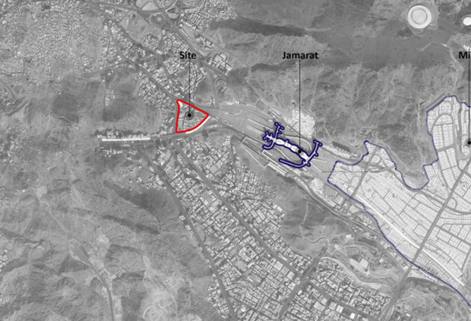 Site plan. Darb Al Mashaer. New Mecca master plan by X-Architects. Image © X-Architects. 
