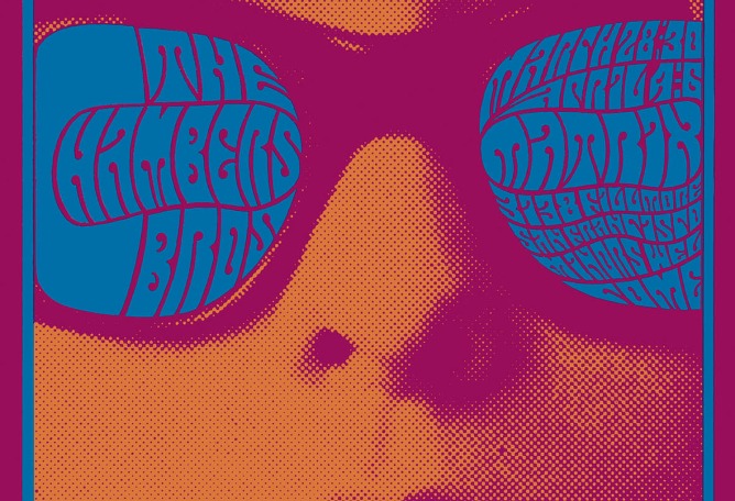 The Chamber Brothers. Victor Moscoso, 1967. © Victor Moscoso. Cortesía de la Fundación Luis Seoane