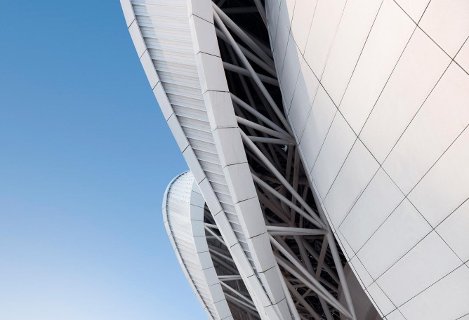 Complejo Deportivo Olímpico de Hangzhou por NBBJ. Fotografía por Shao Feng