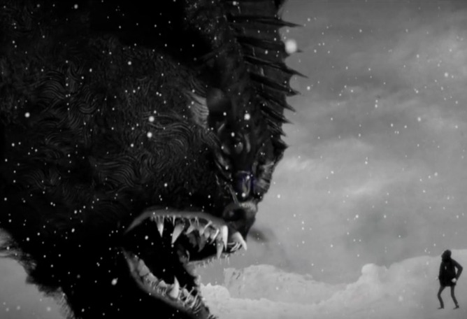 Video screenshot. "Little Talks" by Of Monsters and Men. Video by WeWereMonkeys.