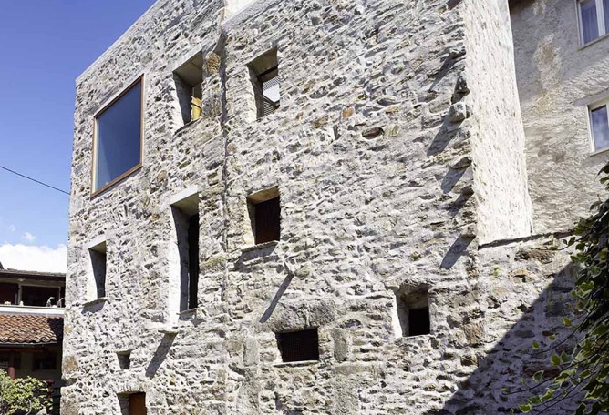 Stone House Transformation by Wespi de Meuron Romeo architect