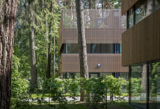 Pasaku st. houses by Paleko architektų studija. Photograph by Norbertas Tukaj.
