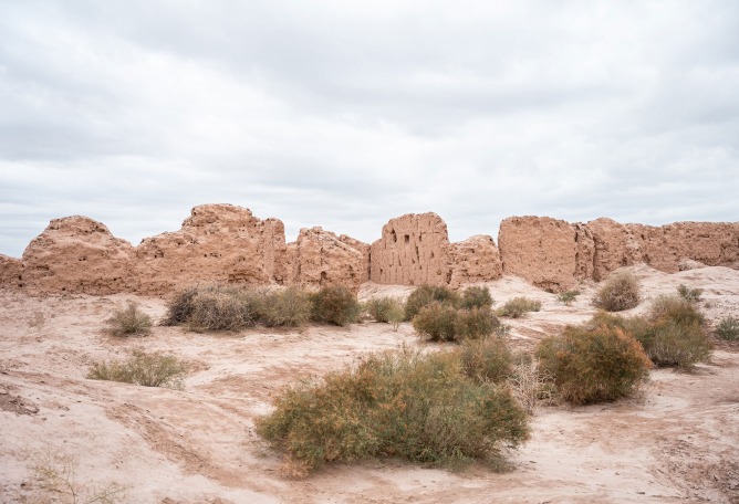 Toprak Kala fortress. Pavilion of the Republic of Uzbekistan at Venice Biennale 2023. Image courtesy of ACDF. Photograph by Vyacheslav Pak.