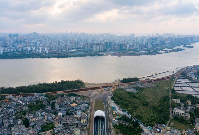 Wenming East Tunnel Entrances by Penda China. Photograph by Xia Zhi.