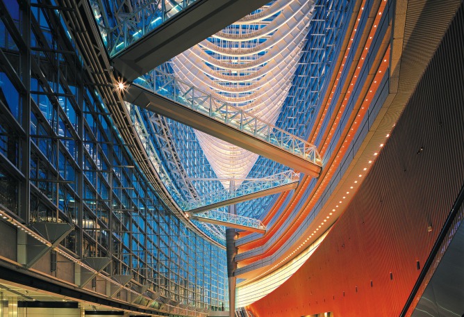 Tokyo International Forum. Photograph courtesy of Rafael Viñoly Architects.