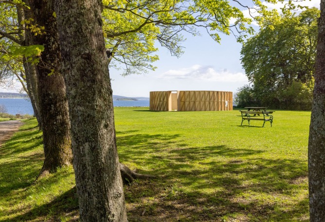 Modular Pavilions for the 11th Momentum Biennale by S-AR. Photograph by Eivind Lauritzen – Galleri F 15.