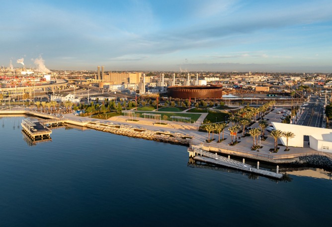 Paseo marítimo de Wilmington por Sasaki. Fotografía por Barrett Doherty Images.