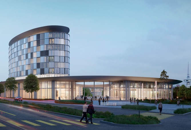 ConfEx Park by Sauerbruch Hutton, Gustafson Porter + Bowman, Stavropoulou Architects