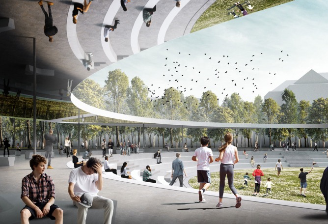 Rendering. The ring by Superspace. Courtesy of Superspace