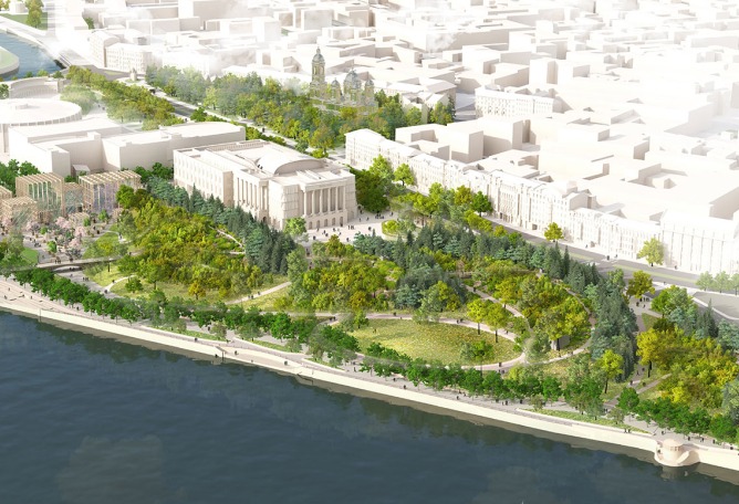 West 8 + Studio 44 won competition to design of a new city park in