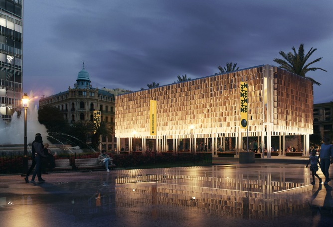 Àgora València by Miguel Arraiz. Rendering by Quatre Caps