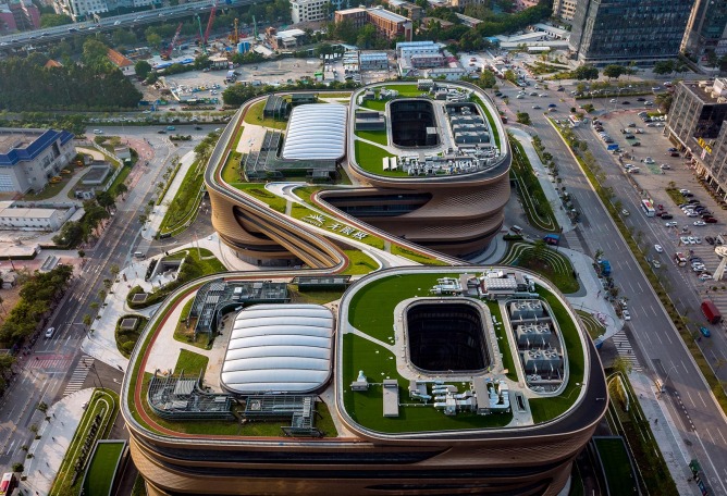Infinitus Plaza by Zaha Hadid Architects. Photograph by Felix Amiss.