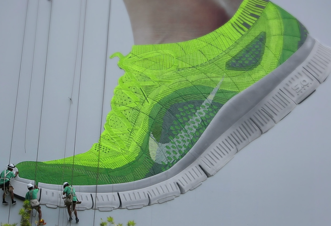 Nike Free Flyknit por Wieden + Kennedy en Shanghai