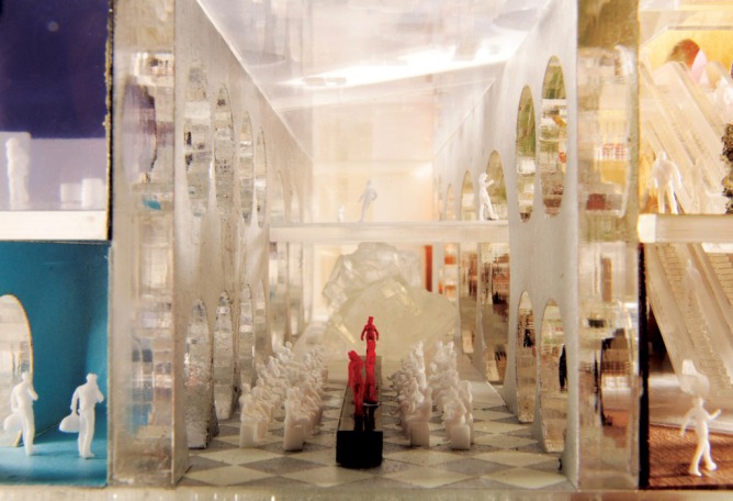 Recalling open-air markets typical of the area. The Exhibition Hall, Kuwait City, by OMA. 