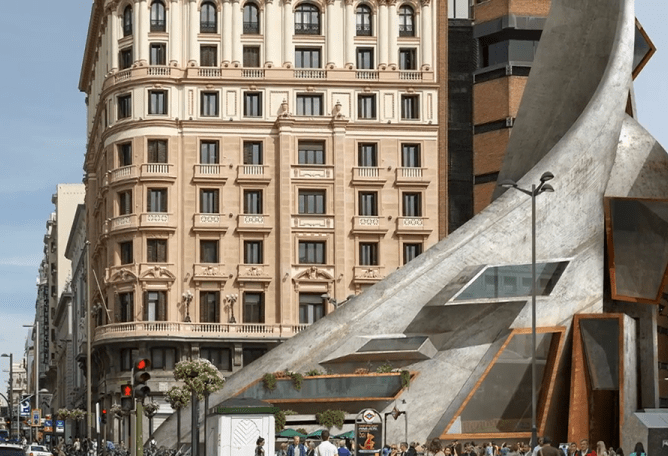 Gran Vía por Dionisio González. Corte de vídeo.
