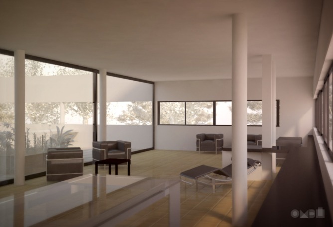 Vista interior del salón. Andrea Stinga y Federico González. 