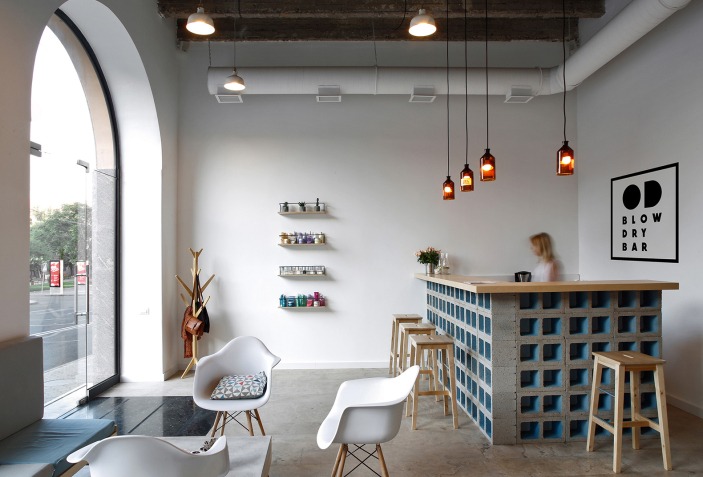 OD Blow Dry Bar by SNKH Architectural Studio | METALOCUS
